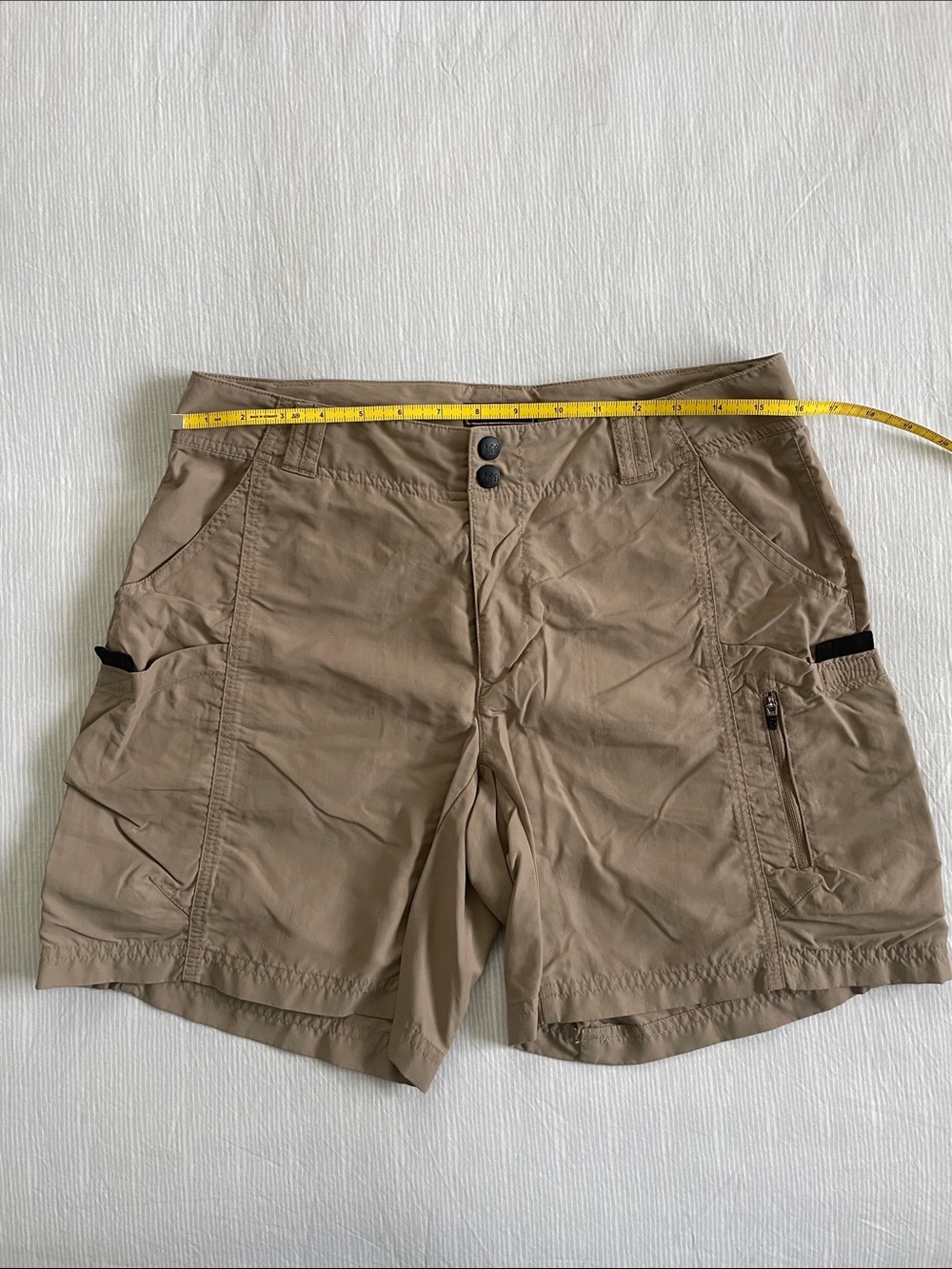 REI Khaki Cargo Shorts with Utility Pockets - Picture 4 of 6